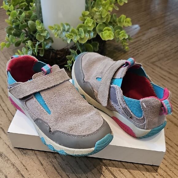 Merrell Sneakers - Gray and Blue Size 1 - Picture 1 of 10